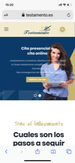 DETALLE DE SERVICIOS EN LA WEB