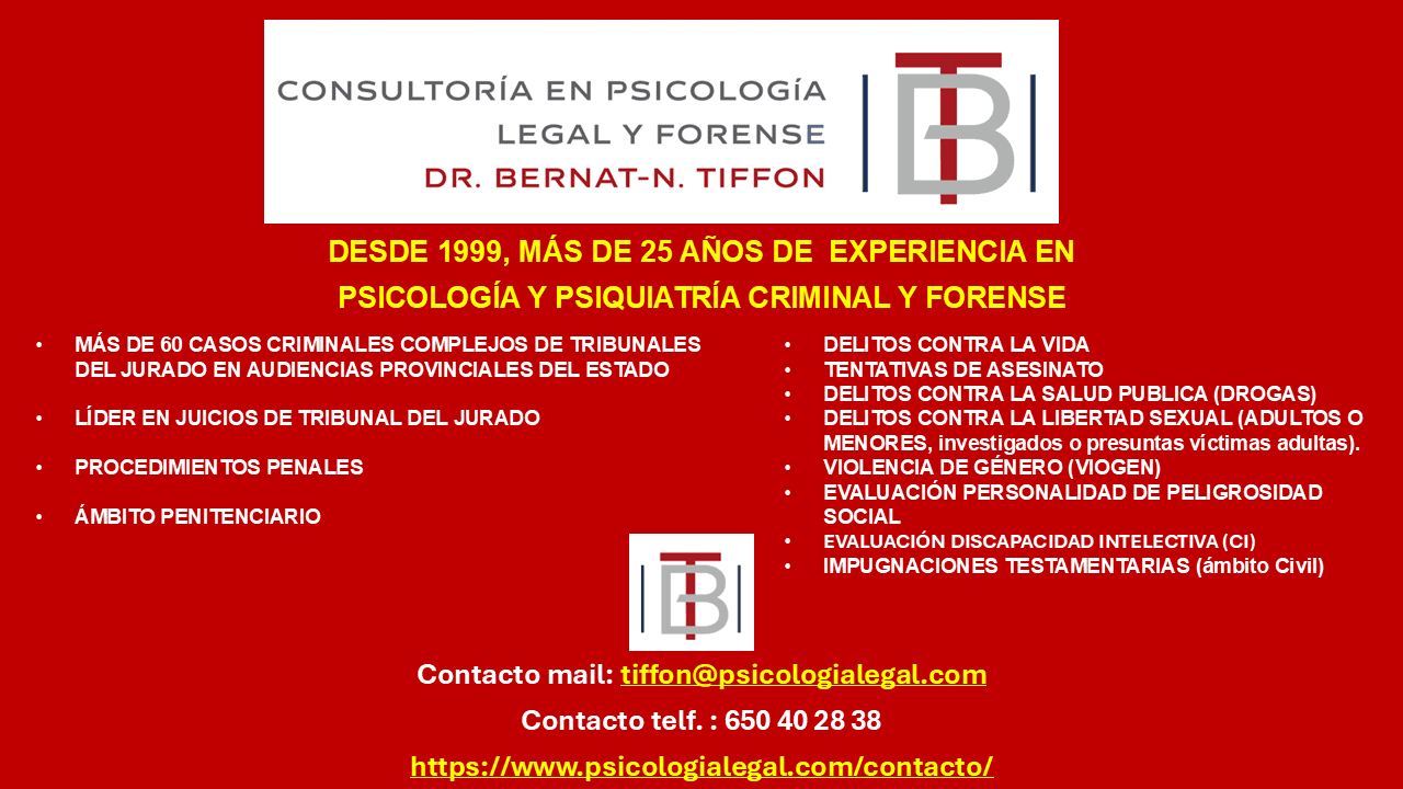 Servicios periciales psicológico-forenses Dr. Tiffon