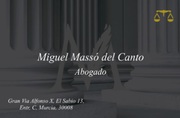 Miguel Massó del canto- Abogado-